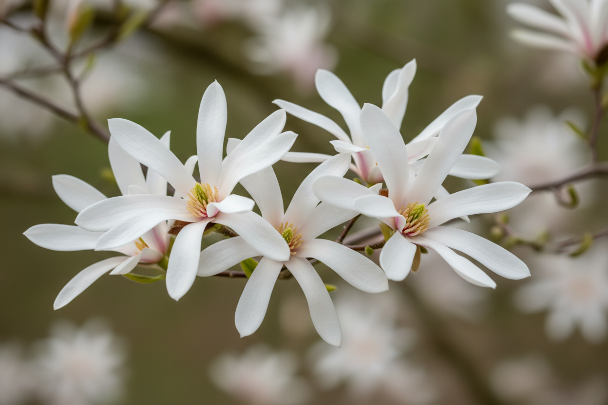 Magnolie Merrill weiße Blüten Frühjahr duftend Zierbaum Malsch Karlsruhe Baumschule